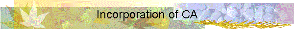 Incorporation of CA